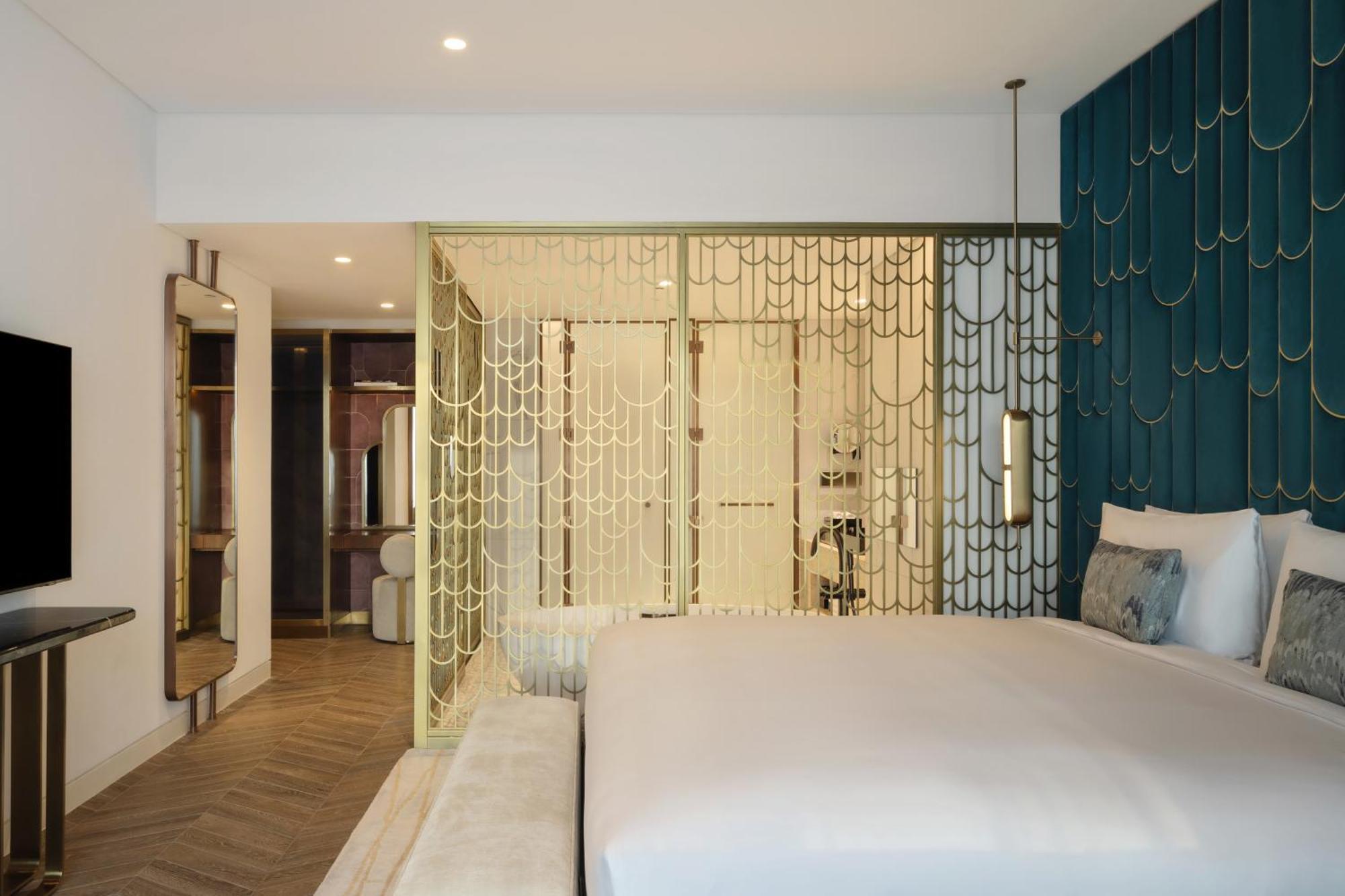So/ Uptown Dubai Hotel Cameră foto A bedroom at the hotel